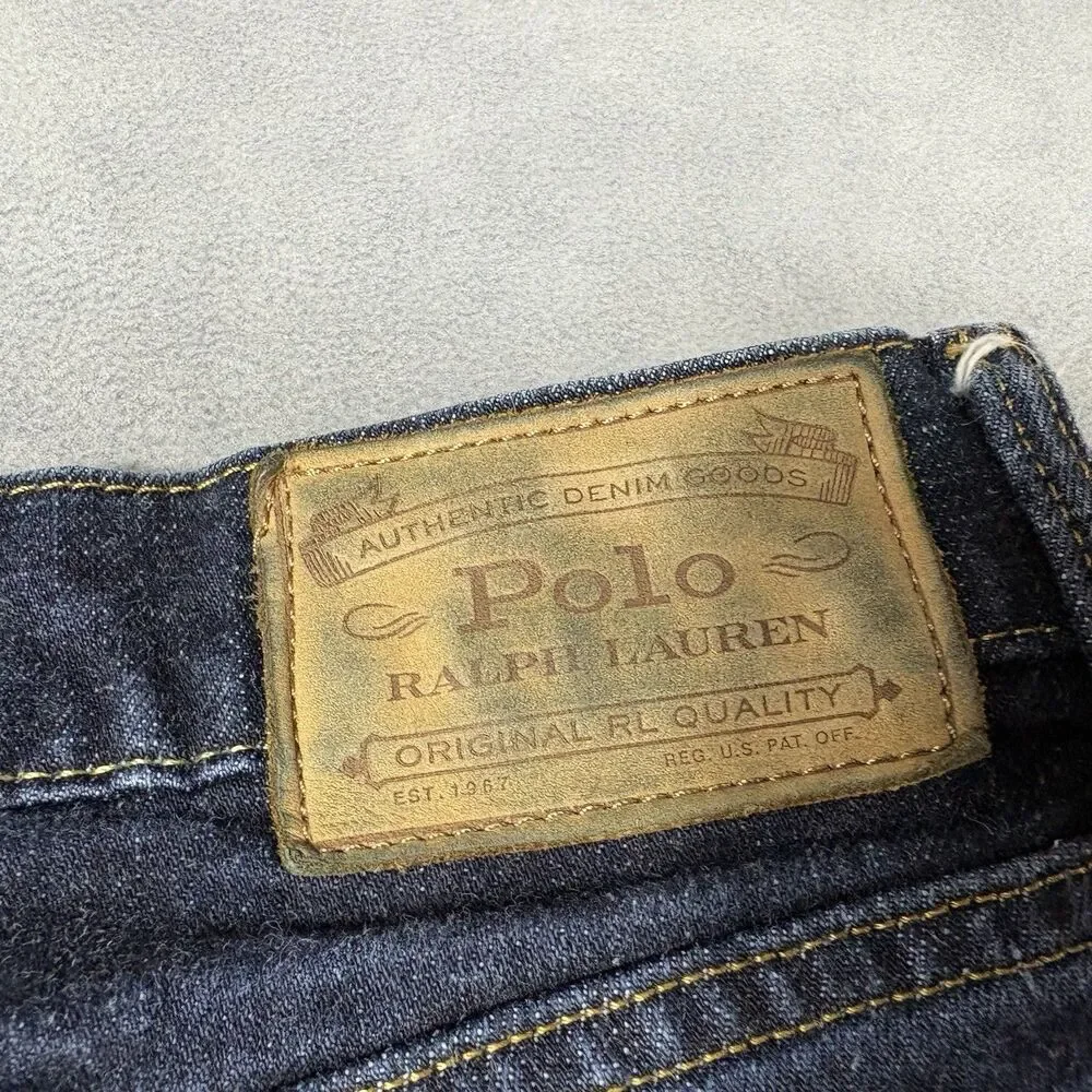 Polo Ralph Lauren Mens Size 34 Classic Fit Jeans Dark Wash Straight Leg Denim